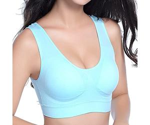 Wlabe Soutiens-Gorge Femme Amovible Extensible Coussinets Brassiere,Bande De Lifting des Seins Soutien Gorge Dos Nu Invisible Sexy Soutien Gorge Attache Devant Tenue Sport Femme Soutien-Gorge De S