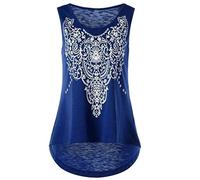 Wlabe? Top Femme Strass Et Paillettes Tee Shirt Femme Grande Taille Robe Tee Shirt Femme Haut Ete Femme Tee Shirt Femme Col V Dessin Animé(XXL)