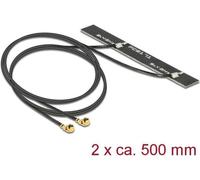 WLAN 802.11 ac/a/h/b/g/n Double antenne 2 x MHF mâle 5 dBi 500 mm PCB interne Montage par collage
