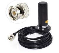 Wlaniot Antenne Voiture Antenne Vhf/Uhf Double Fréquence Base Magnétique Antenne 9Cm Connecteur Bnc Câble Rg58 5M Gain 2,5/3Db Pour Stations Radio Mobiles Automobiles, Scanners Bc75Xlt Et Bc125At