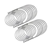 Wlauqueta 16x Poignées en Acier Inoxydable Bocaux Conserve,Crochets de Bocal Une Conserves et Crochets Argent (Bocaux Non Inclus)