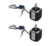 Wlauqueta 2X Moteur Pas à Pas Hybride NEMA 11 28 1,8 Degré 2 Phases 4 Fils Moteur Pas à Pas 32 mm pour Routeur CNC