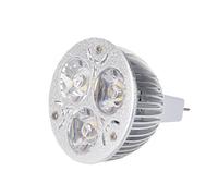 Wlauqueta 3W 12-24V MR16 Blanc Chaud 3 LED Projecteur Lampe Ampoule Seulement