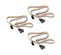 Wlauqueta 3X ATX PC Computer Motherboard Power Cord 2 Switch sur sur avec LED Light sur/Off/Reset