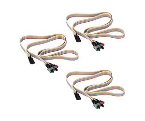 Wlauqueta 3X ATX PC Computer Motherboard Power Cord 2 Switch sur sur avec LED Light sur/Off/Reset