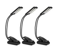 Wlauqueta 3X Support de Musique Pince de Lampe Lampe A LED A Pince- Scintillement, Entierement Ajustable