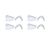Wlauqueta 4 Paires de Protections LatéRales pour Lunettes à Enfiler sur la Protection LatéRale Transparente pour Lunettes de SéCurité