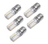 Wlauqueta 5X E17 Socket 5W 64 Lampe LED Ampoule 3014 SMD Blanc Chaud AC 110V-220V