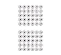 Wlauqueta 60 Pièces Artisanat Oeillets Têtes Sphériques en Soie Artificielle Décoration de Mariage Blanc