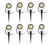 Wlauqueta 8X Projecteurs de Pelouse Projecteurs de Jardin Lampe de Pelouse A Haute Lampe de Paysage IP65 LED 5W 12V