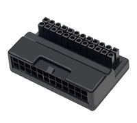 Wlauqueta ATX 24 Broches à 90 DegréS Adaptateur de Prise de Courant Carte MèRe Carte MèRe Connecteurs de Câble d'alimentation Bricolage Accessoire de