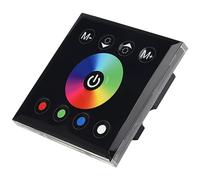 Wlauqueta DC12V-24V RGB/RGBW ContrôLeur D'ÉCran Tactile Mural ContrôLeur de Gradateur de Panneau de Verre pour Bandes LED Lampe Noir
