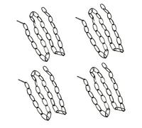 Wlauqueta Lot de 4 chaînes haute performance de 1 m pour lustre vintage - Noir perle