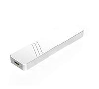 Wlauqueta M.2 Boîtier SSD NVME vers USB3.1 Type-C Mobile SSD Boîtier Outil gratuit pour SSD 2230 2242 2260 2280 (argent)