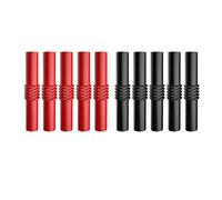 Wlauqueta P7023 10Pcs/Lot Extension IsoléE PVC 4Mm Fiche Banane Prise à Adaptateur Coupleur Connecteur Rouge Noir