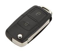 Wlauqueta Remplacement 2 Boutons cle a Distance Retourner Pliant vehicule Porte-telecommande enveloppe Coquille de Clef et Bouton Tampon Compatible avec Golf MK4