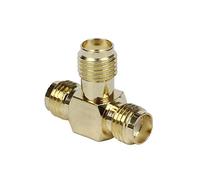 Wlauqueta SMA a SMA Triple T Connecteur Adaptateur 3 Voies Splitter