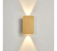 WLBHWL Applique Murale LED Minimaliste Moderne, Éclairage Vers Le Haut Et Vers Le Bas, Blanc Chaud 3000K, Finition Brossée, Idéale Pour Les Couloirs, Les Chambres, Les Entrées Et Le Salon (intérieur).