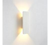 WLBHWL Applique Murale LED Moderne Et Minimaliste Rectangulaire, Style Industriel, En Aluminium Moulé Sous Pression, Finition Brossée, Idéale Pour Les Petits Espaces