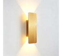 WLBHWL Applique Murale LED Moderne Et Minimaliste Rectangulaire, Style Industriel, En Aluminium Moulé Sous Pression, Finition Brossée, Idéale Pour Les Petits Espaces