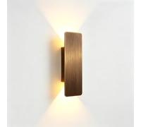 WLBHWL Applique Murale LED Moderne Et Minimaliste Rectangulaire, Style Industriel, En Aluminium Moulé Sous Pression, Finition Brossée, Idéale Pour Les Petits Espaces
