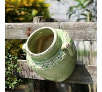 WLBHWL Jardinière Murale en Céramique | Pot De Fleurs Suspendu D'intérieur Ou D'extérieur | avec Trou De Drainage Décor De Ferme Et Décoration De Cuisine Boho pour Herbes Et Plantes Grasses