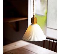 WLBHWL Luminaires de décoration en céramique Vintage pour Table à Manger Éclairage Suspendu en Laiton pour Lampe d'îlot de Cuisine Hauteur réglable Suspensions pour Lampe de Chevet Lumière d'évier