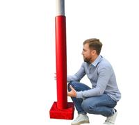 WLCGYD Mousse de Protection poteaux Mousse De Protection pour Poteaux 50, 100, 150, 200 Mm, Protection Anti-Collision Rouge pour Aire De Jeux, Protection pour Poteaux Métalliques(H 8',Dia 10")