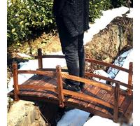 WLCGYD Pont de Jardin Pont De Jardin De 660 LB pour Marcher, Pont Décoratif pour Étang De Jardin, Ruisseau Au-Dessus d'un Ruisseau sur Un Trottoir Irrégulier, Passerelle en Arc,(140cm)
