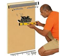 WLCGYD Rail Porte coulissante Quincaillerie De Rail De Porte Coulissante Dissimulée, Systèmes De Portes Coulissantes Invisibles pour La Maison(90CM (35.4IN))