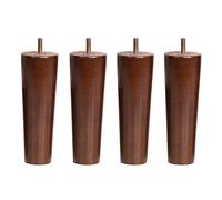 WLCNYL 4 Pieds de Meuble Pieds de canapé Fauteuil lit Patins de Meuble à Visser Pieds de Meuble en Bois Massif Pieds d'armoire Pieds de Table de Remplacement Pied de Meuble avec boulons pré-percés