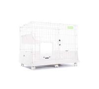 WLCNYL Cage pour Chat Multicouche, Grand Parc pour Chat, Parc pour Chat à Monter soi-même, accès Libre, Grand Espace, Respirant, Parc pour Chat Amovible, Maison pour Chat (Blanc, 1 Niveau)