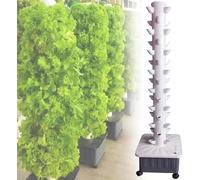 WLCNYL Ensemble de Tour hydroponique à 15 étages et 45 Trous, système de Culture hydroponique, système aquaponique, système hydroponique Vertical, pour Les Amateurs de Jardinage et de Cuisine à do