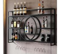 WLCNYL Étagère à vin Murale Moderne pour Ranger Les Verres à Pied, présentoir de Bar Peu encombrant pour la décoration de la Maison et du Restaurant