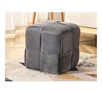WLCNYL Pouf Ottoman en Tissu, Tabouret carré rembourré en Velours côtelé, Banc à Chaussures Moderne, Repose-Pieds rembourré pour Salon, Chambre, entrée (38 x 38 x 38 cm, Gris 2)