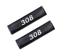 WLCYX 2 Pièces Voiture Protège-Ceintures pour Peugeot 308 Protege Ceinture Voiture Amovible Confortable Antidérapant IntéRieur Accessoires, White Style