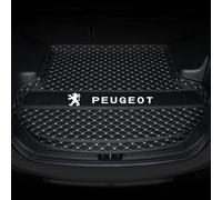 WLCYX Voiture Tapis de Coffre pour Peugeot 2008 2020-2025 sur Mesure Durable Antidérapant Imperméables Anti-Poussière Intérieur Accessoires, Blackwhite