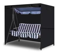 WLDGQGE Housse de Protection pour Balancelle,Imperméable et résistant aux UV 3 Places Bâche de Protection pour Balancelle,Applicable à balançoire extérieure, (210 * 150 * 150cm)
