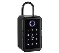 WLDOCA Coffre à clés étanche Intelligent Boîtier de sécurité à Combinaison Digitale à Empreinte Digitale Bluetooth WiFi pour Montage Mural Tuya/Ttlock App Accès à Distance,Ttlock with Gateway,A