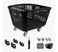 WLDOCA Grand Panier vélo Rapide pour VAE avec Roues verrouillables