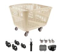 WLDOCA Grand Panier vélo Rapide pour VAE avec Roues verrouillables