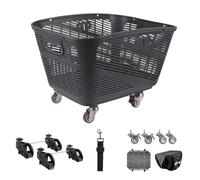 WLDOCA Grand Panier vélo Rapide pour VAE avec Roues verrouillables