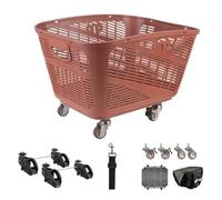 WLDOCA Grand Panier vélo Rapide pour VAE avec Roues verrouillables