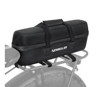 WLDOCA Sac Rigide 10L pour Batterie de vélo électrique étanche résistant aux Chocs avec Compartiments, Sac de Rangement pour Porte-Bagages arrière avec Sangles Compatible avec Bosch Shimano Bafang,A