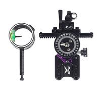 WLDOCA Viseur d'arc à Broche Unique en Alliage d'aluminium, Accessoire de compétition de tir à l'arc, Adaptateur montable à réglage Rapide pour Arc à poulies,A