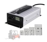 WLEJSL Chargeur Batterie, Chargeur Batterie pour Chariot Élévateur 24 V 30 A avec Écran LCD, Connecteur Anderson 50 A/120 A/175 A/350 A pour Chariot Élévateur, Transpalette, Autolaveuse,A2,50A