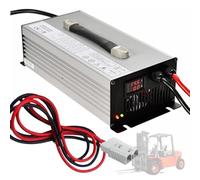 WLEJSL Chargeur Chariot Élévateur 60 V 15 A, Chargeur Portable Intelligent avec Connecteur Anderson 50 A/120 A/175 A/350 A et Indicateur LED d'État Charge pour Véhicules Électriques Voitures,175A