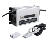 WLEJSL Chargeur de Batterie Plomb Acide 1500 W Entièrement Automatique pour Chariot Élévateur 12 V, 24 V, 36 V, 48 V, 60 V, 72 V, avec Écran LCD et Prise Anderson 350 A,A1,72V 15A