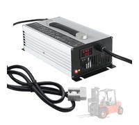 WLEJSL Chargeur de Batterie pour Chariot Élévateur 48 V 20 A, Chargeur d'entretien 1500 W avec Connecteur Anderson 50 A/120 A/175 A/350 A pour Transpalette et Autolaveuse,A2,120A