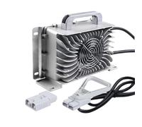 WLEJSL Chargeur de Batterie pour Chariot Élévateur, Chargeur Étanche de Remplacement 12 V/24 V/36 V/48 V/60 V/72 V, Mainteneur de Batterie, avec Prise Anderson 50 A/120 A/175 A/350 A,60v20a,50A